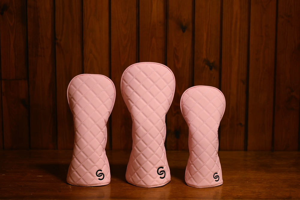 Ghost Quilted Headcover Set -  Pink