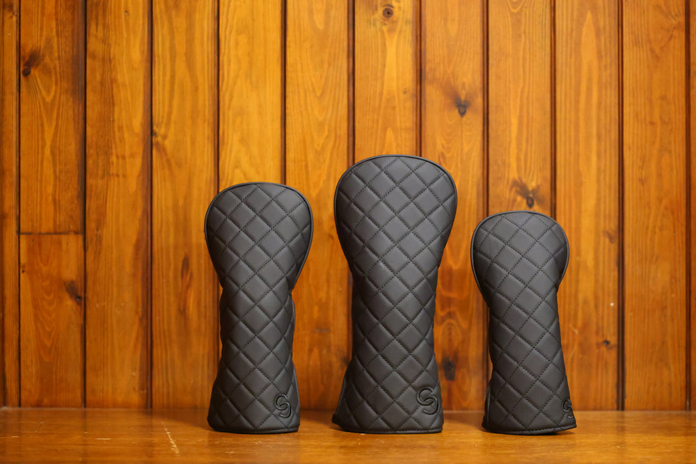 Ghost Quilted Headcover Set Stealth Black