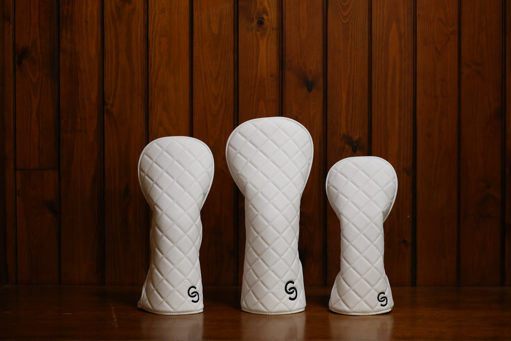 Ghost Quilted Headcover Set Polar White