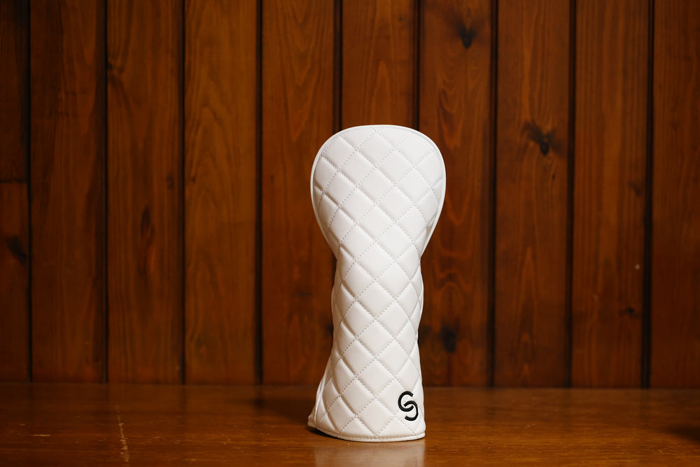 Ghost Quilted Fairway Wood Headcover Polar White
