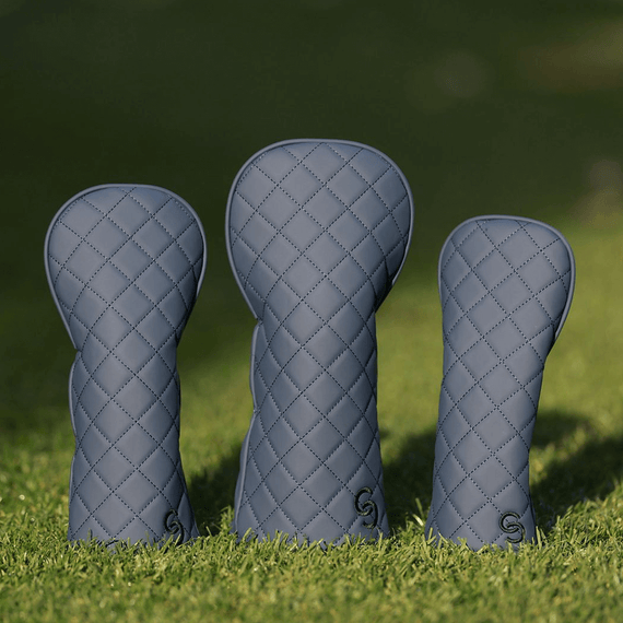 Ghost Quilted Headcover Set Deep Blue