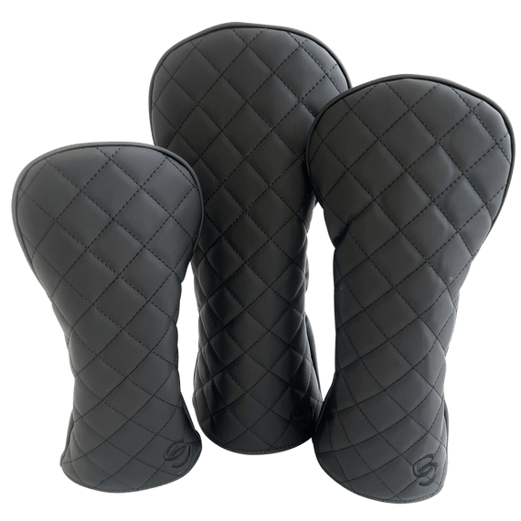 Ghost Quilted Headcover Set Stealth Black