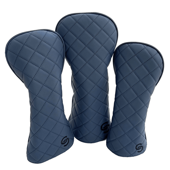 Ghost Quilted Headcover Set Deep Blue