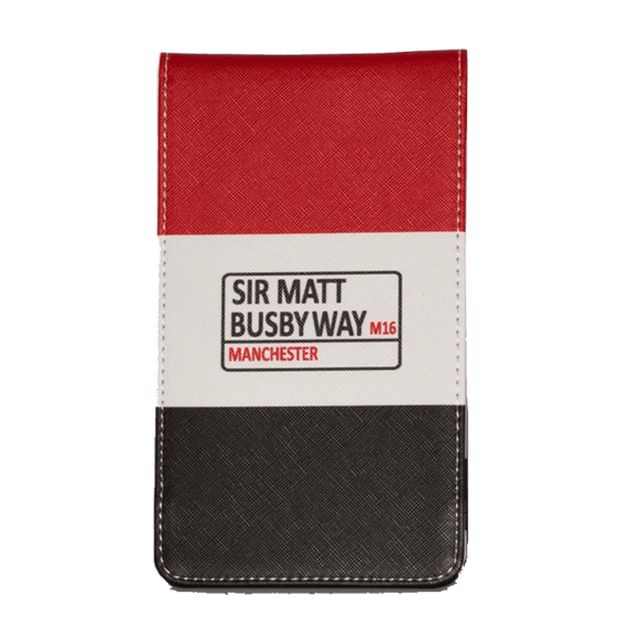 Sir Matt Busby Way - Golf Scorecard Holder / Yardage Book