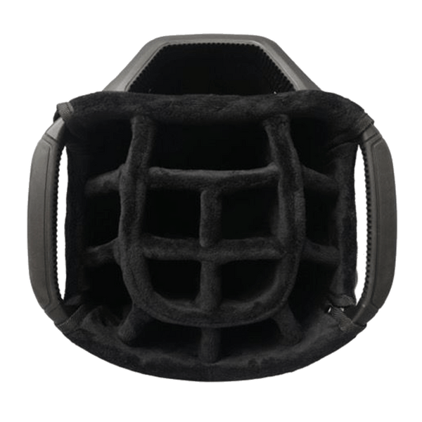 Divider14-way divider system to separate clubs neatly and reduce bag rub.