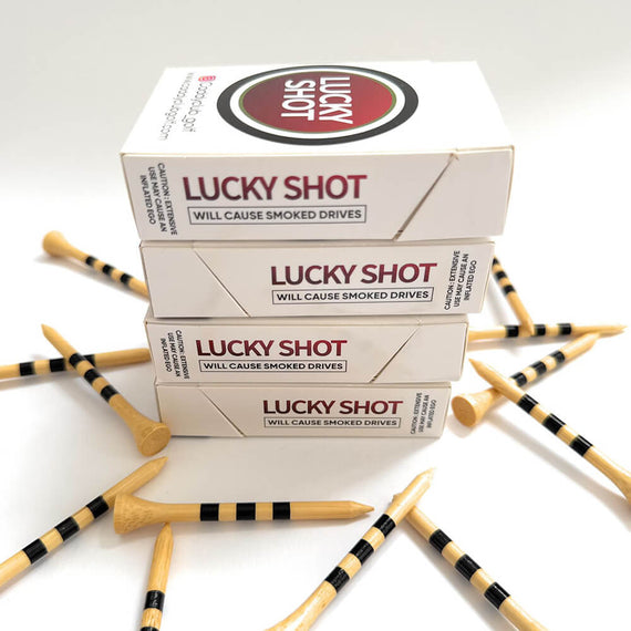 Lucky Shot Premium Bamboo Golf Tees (4 Pack)
