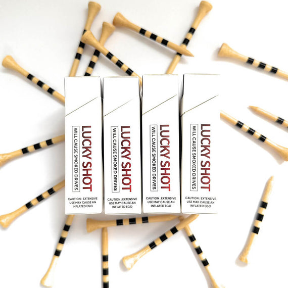 Lucky Shot Premium Bamboo Golf Tees (4 Pack)