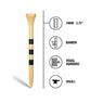 Lucky Shot Premium Bamboo Golf Tees (4 Pack)