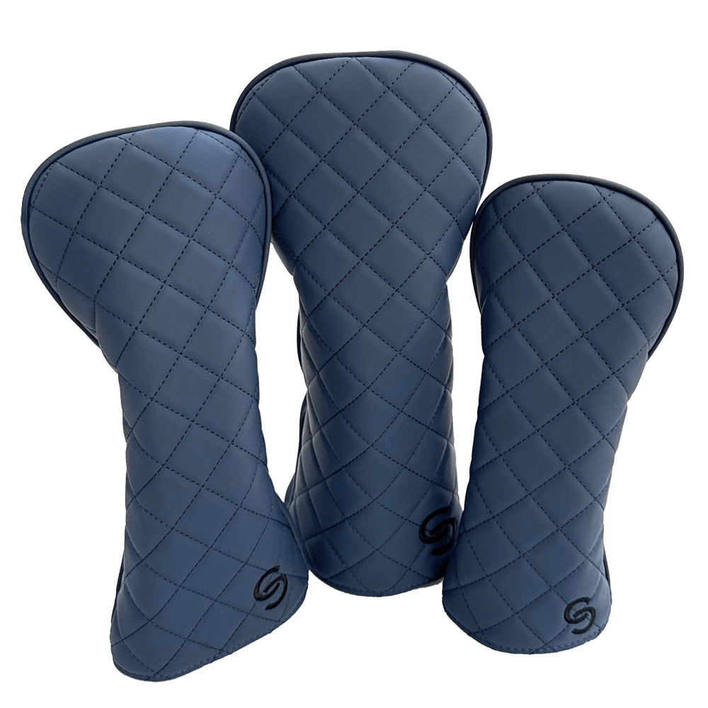 Ghost Quilted Headcover Set Deep Blue